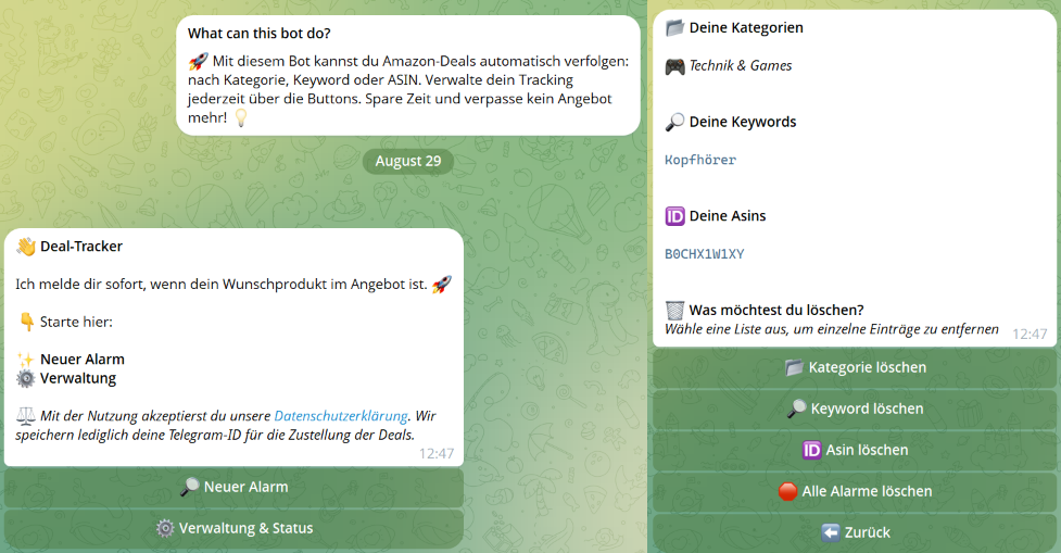 Telegram Deal Tracker Bot
